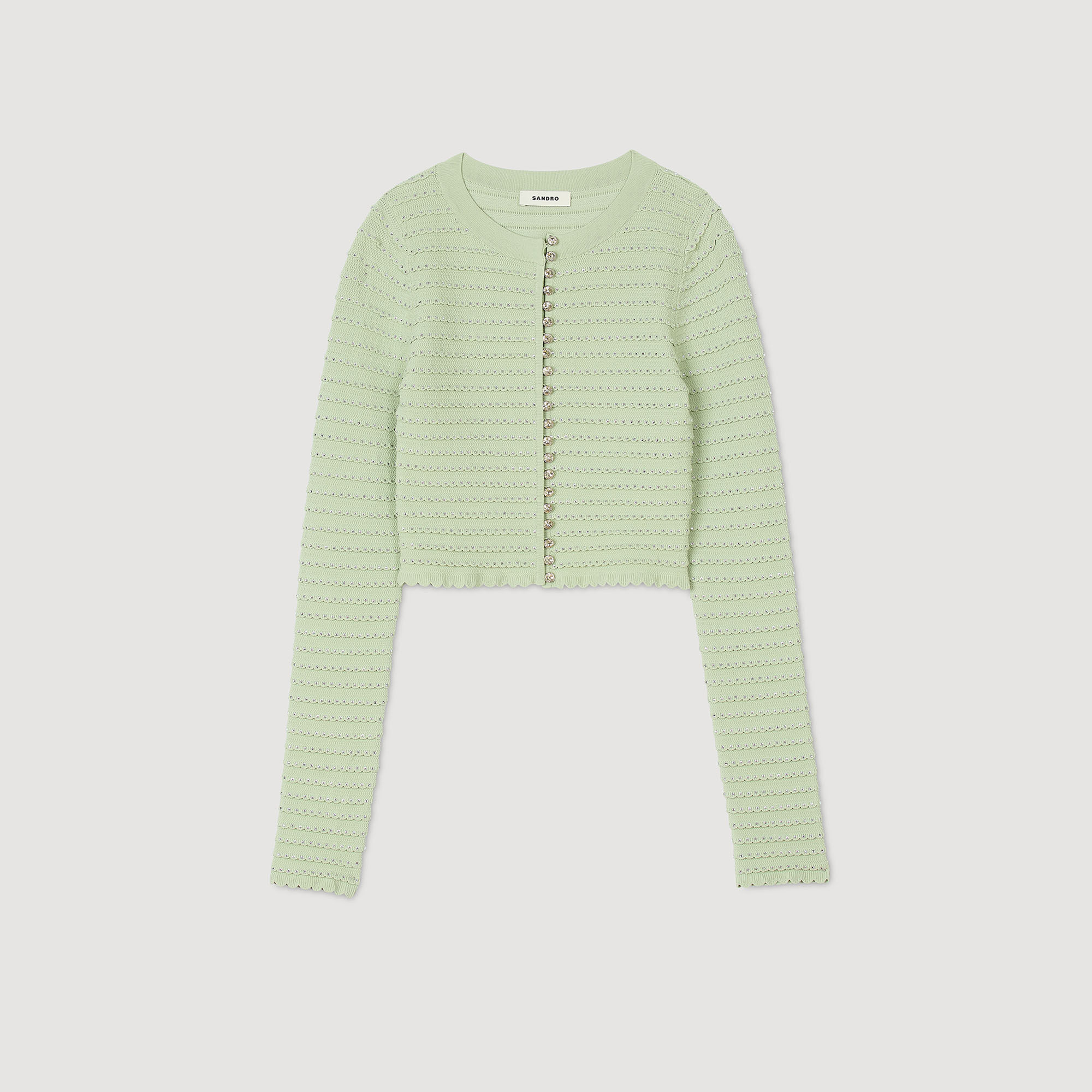 Cardigan vest stras