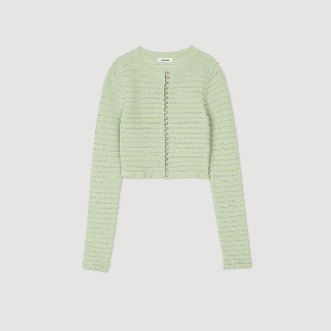 Cardigan vest stras