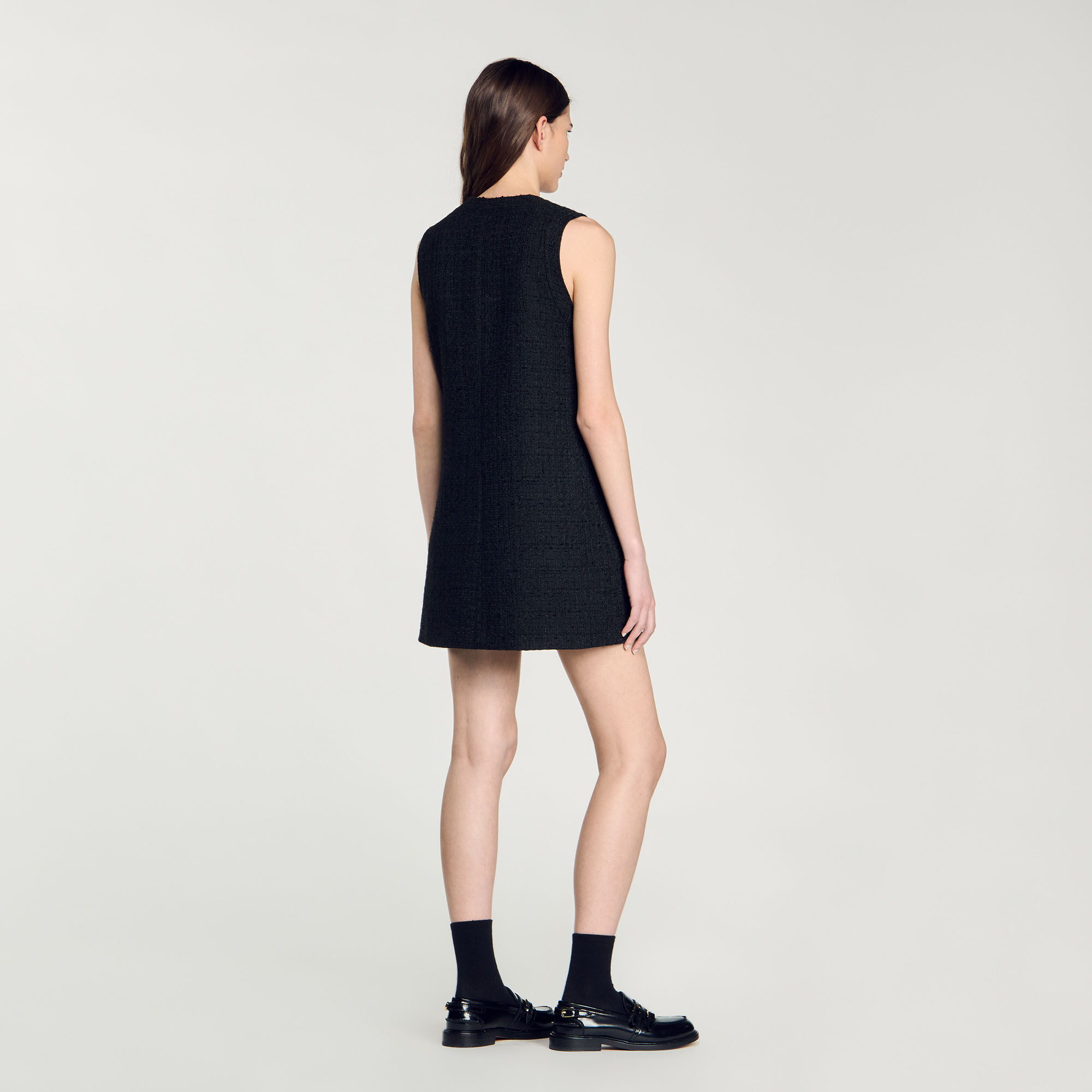 Korte tweed jurk