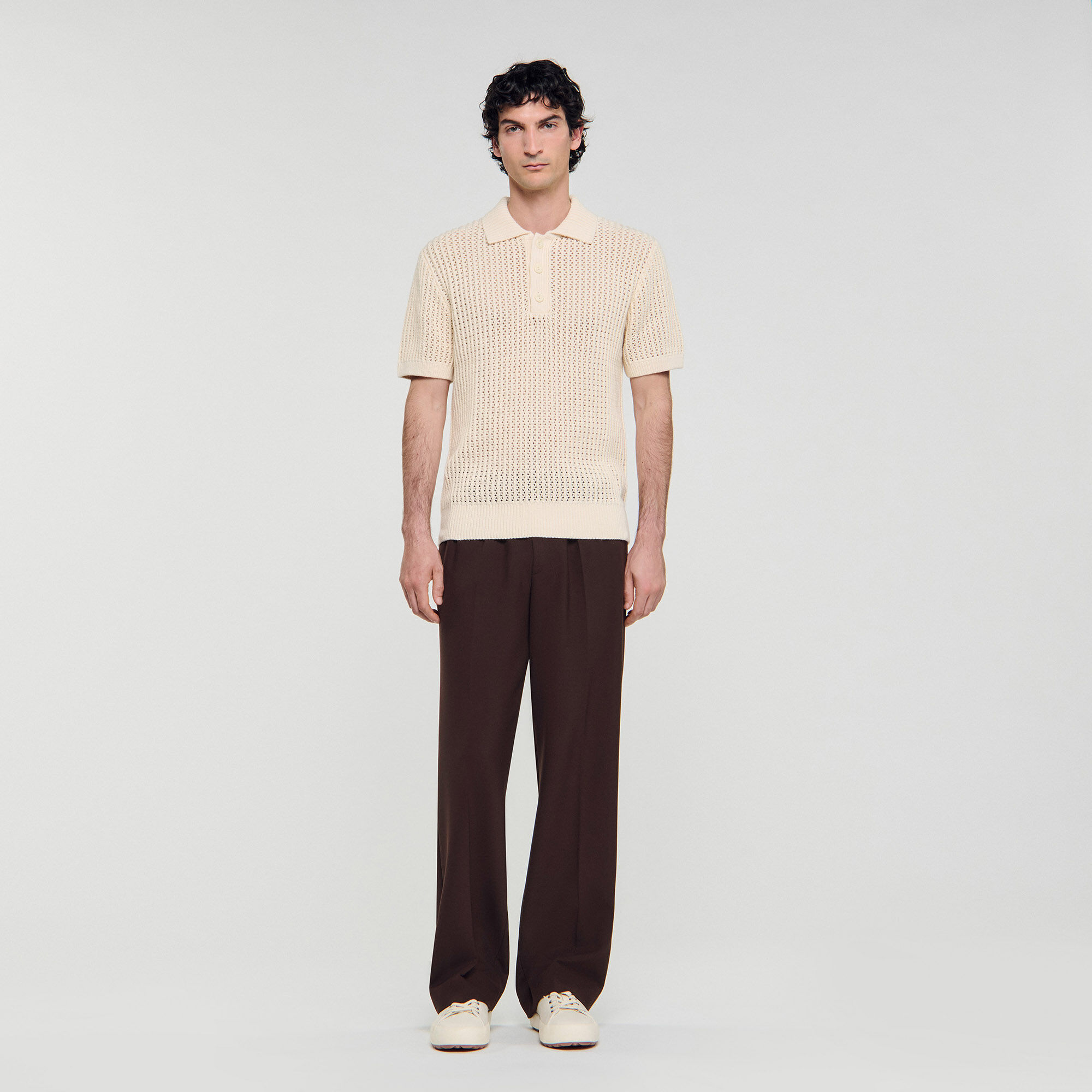 Katoenen poloshirt met polokraag