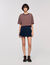 T-shirt met strepen en stras