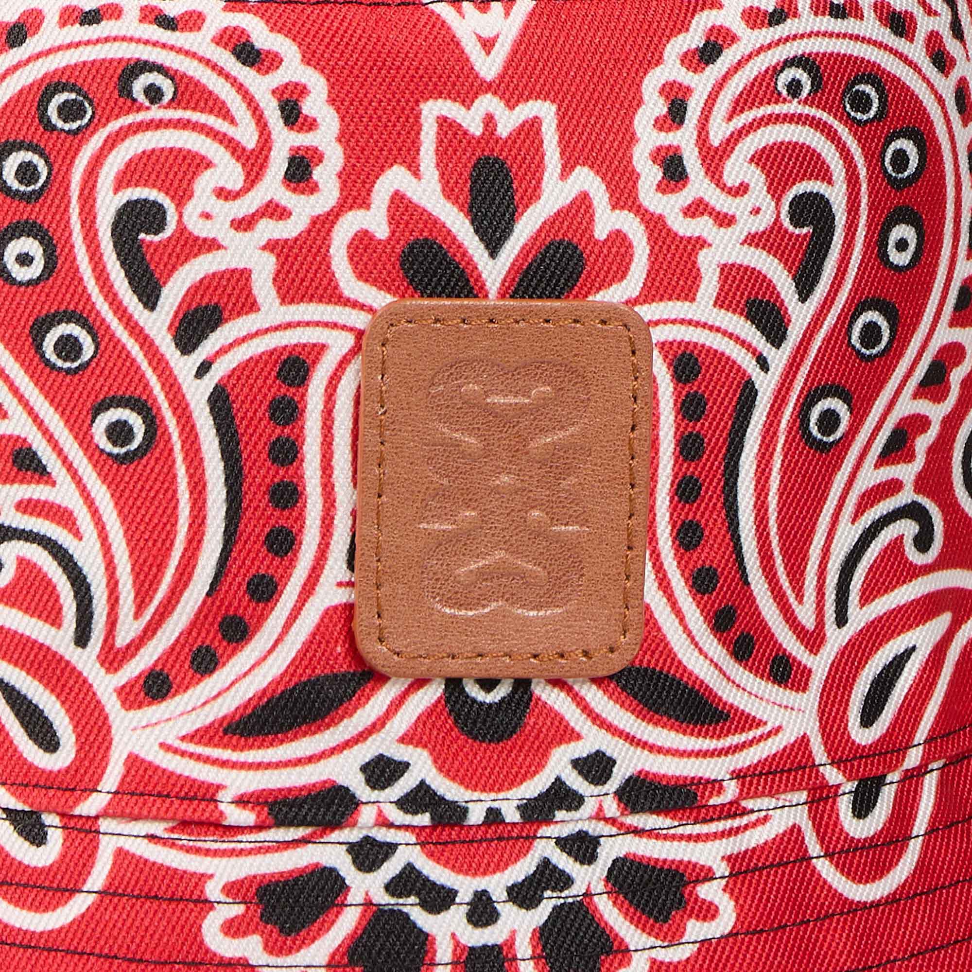 Bucket hat bandana print