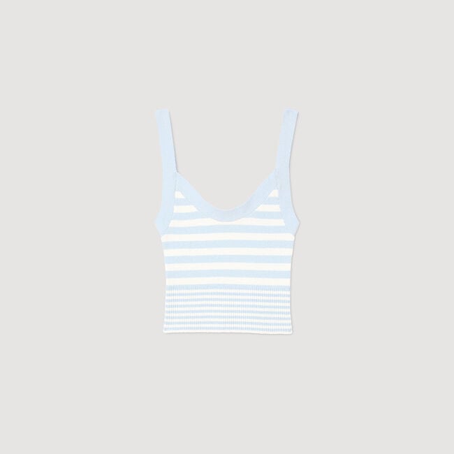 Tanktop gebreid strepen