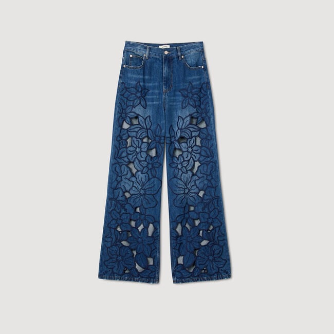 Geborduurde jeans