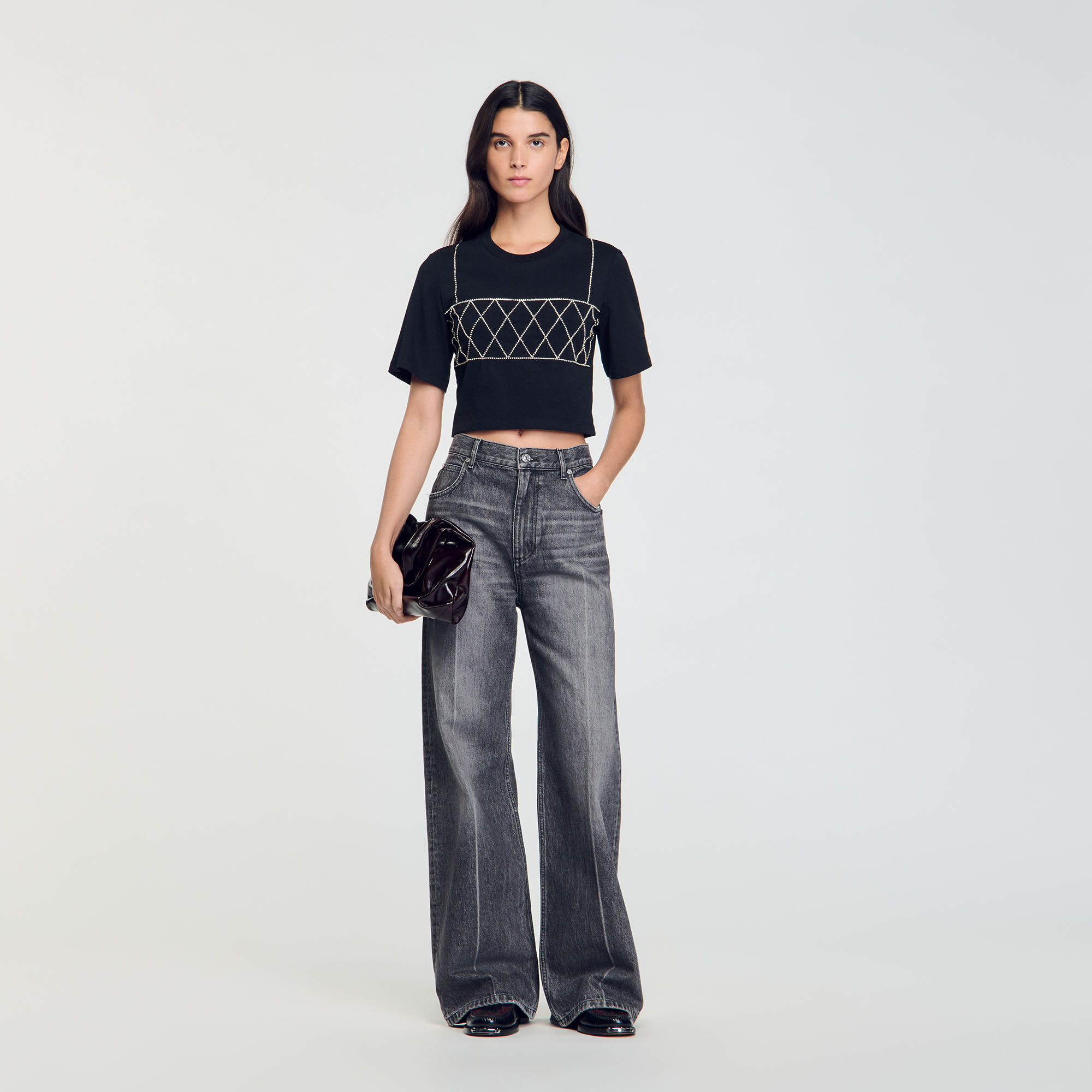 Sandro t shirt dames 2025