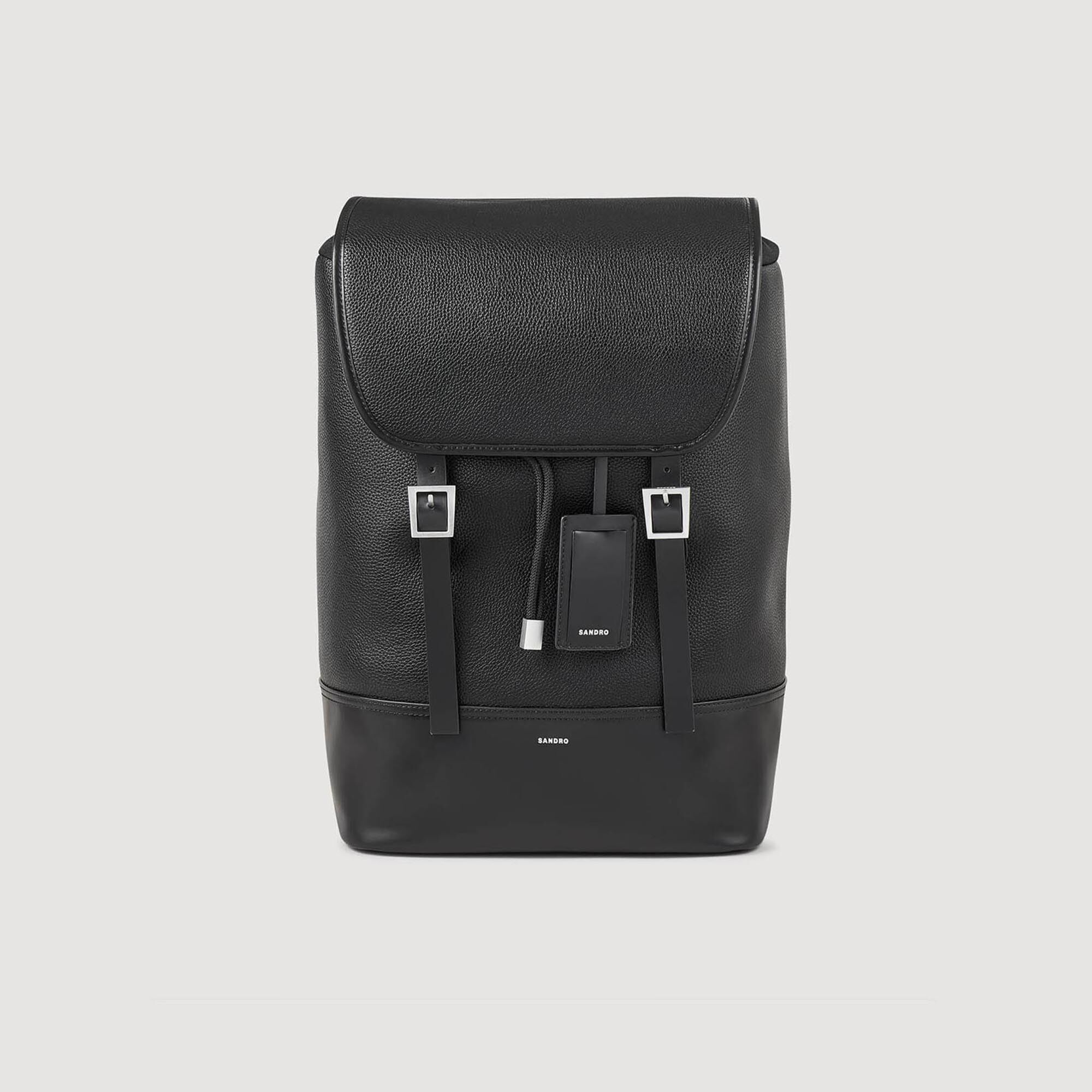 Rugzak van canvas en leer