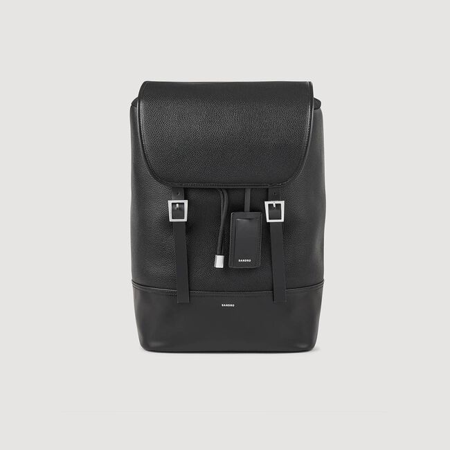 Rugzak van canvas en leer