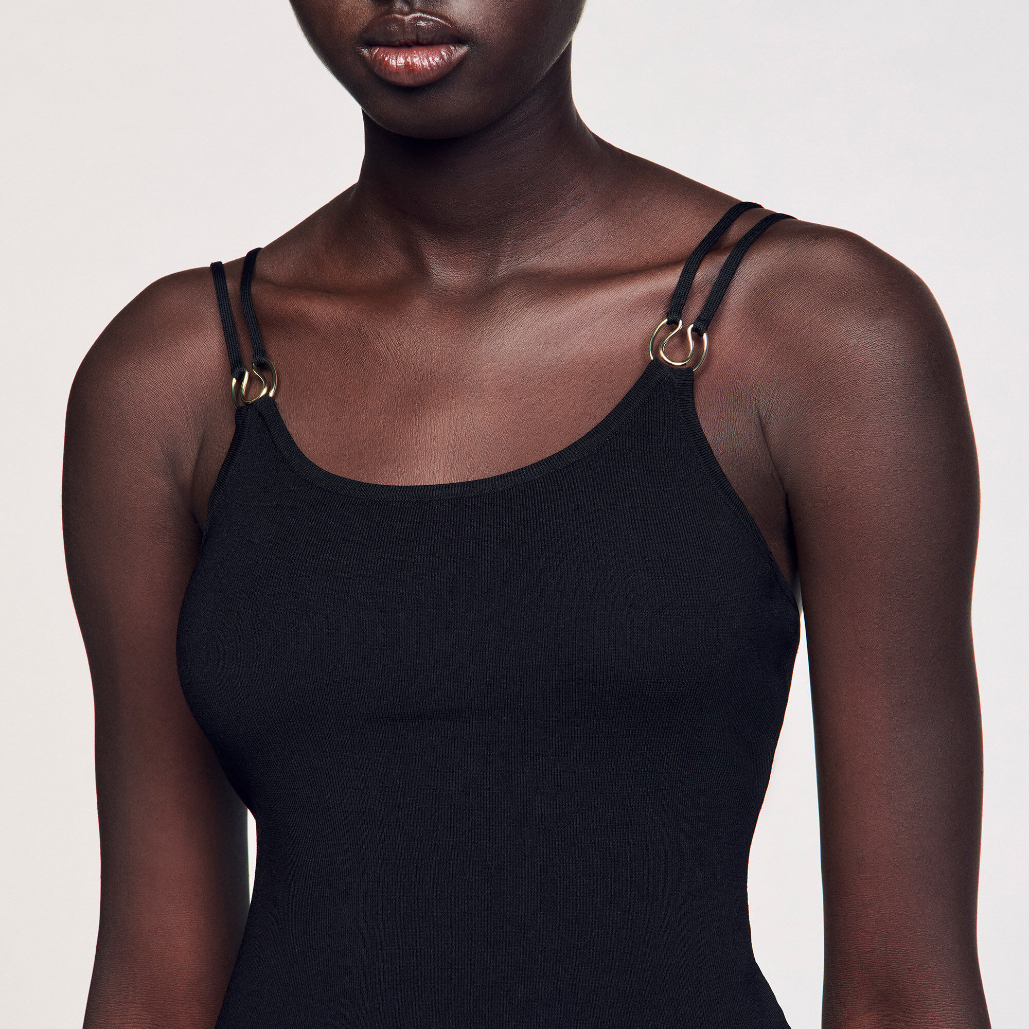 Body tricot met sieraad details