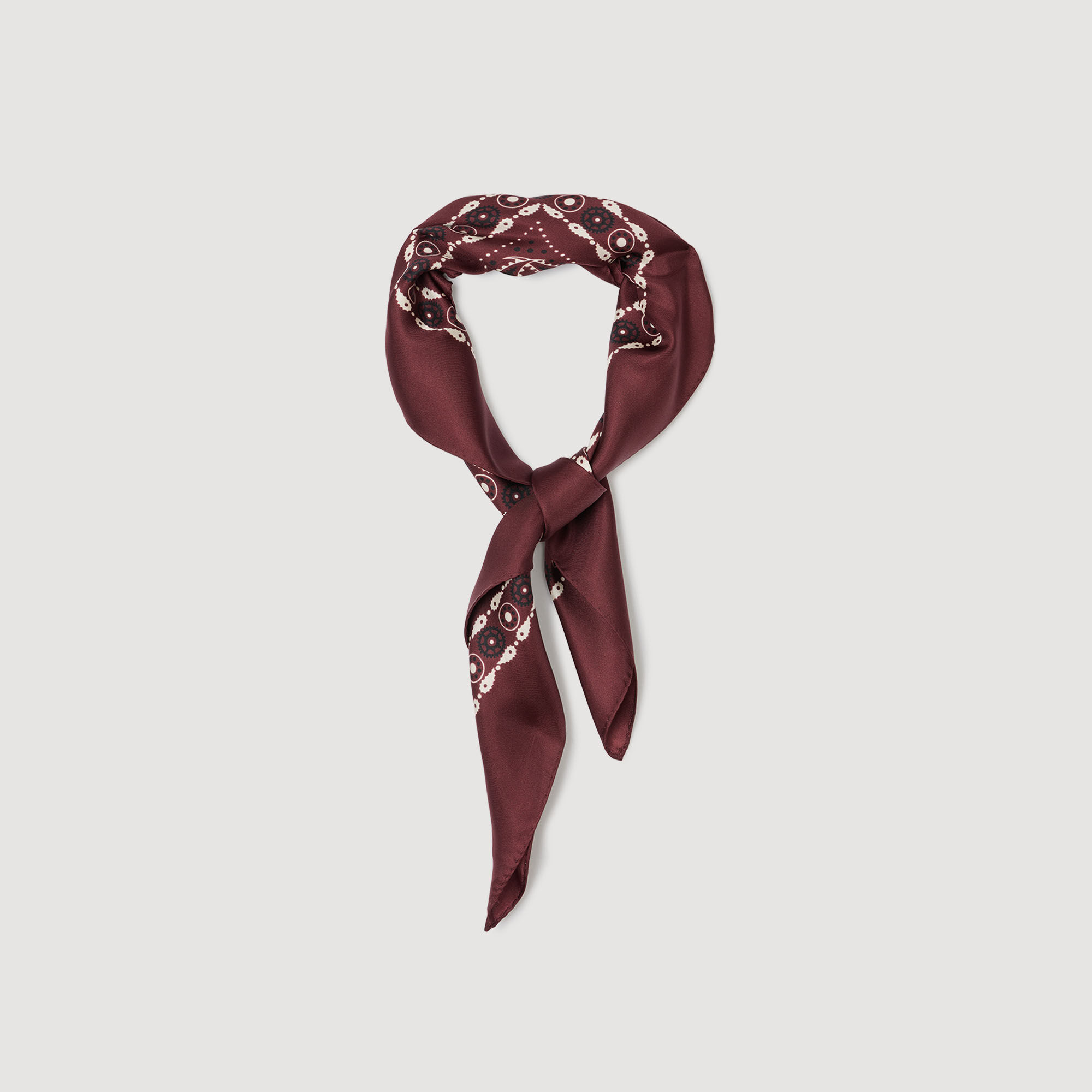 Foulard zijde bandana print