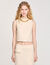 Korte top tricot met ketting