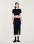 Halflange tweed rok