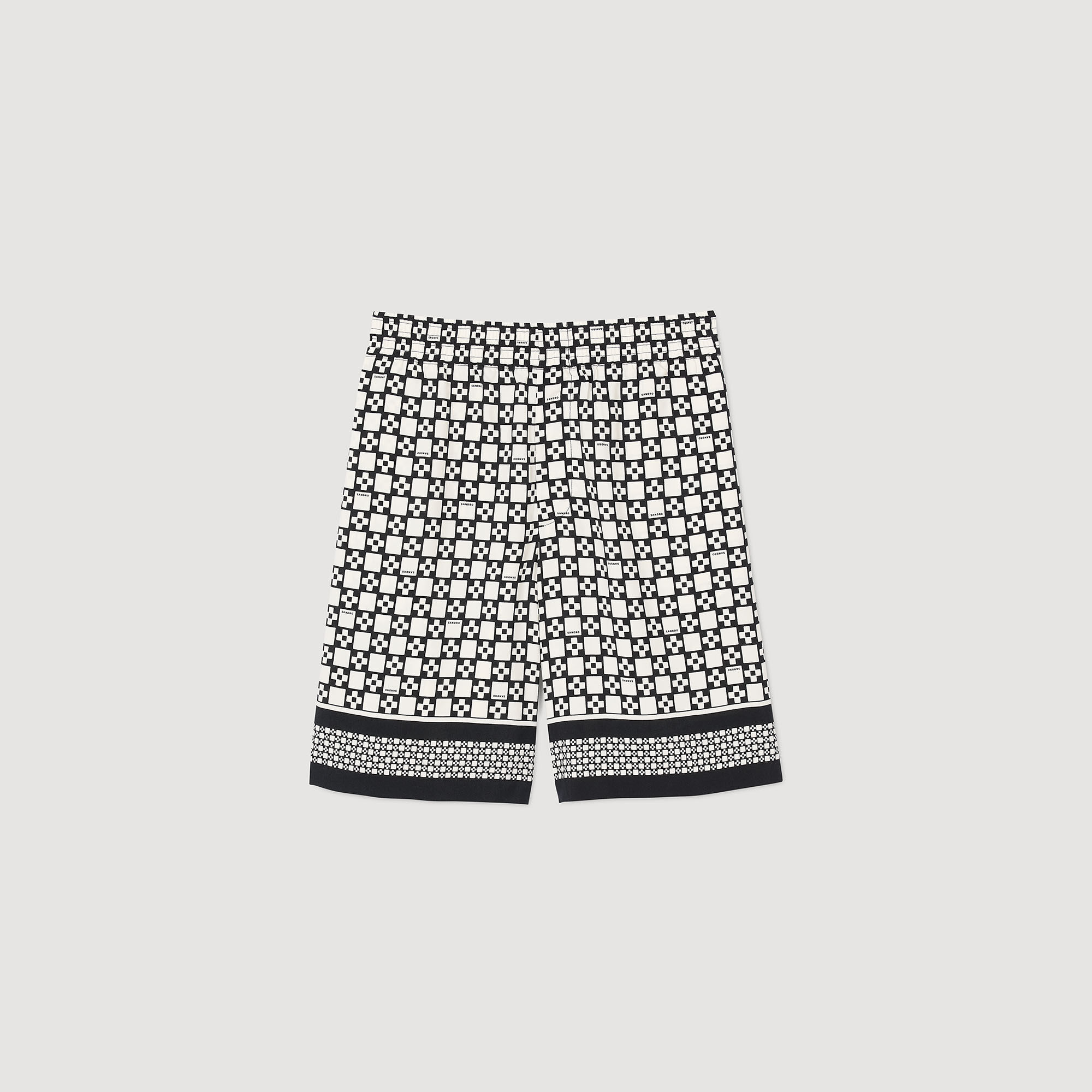 Bermuda short Square Cross print