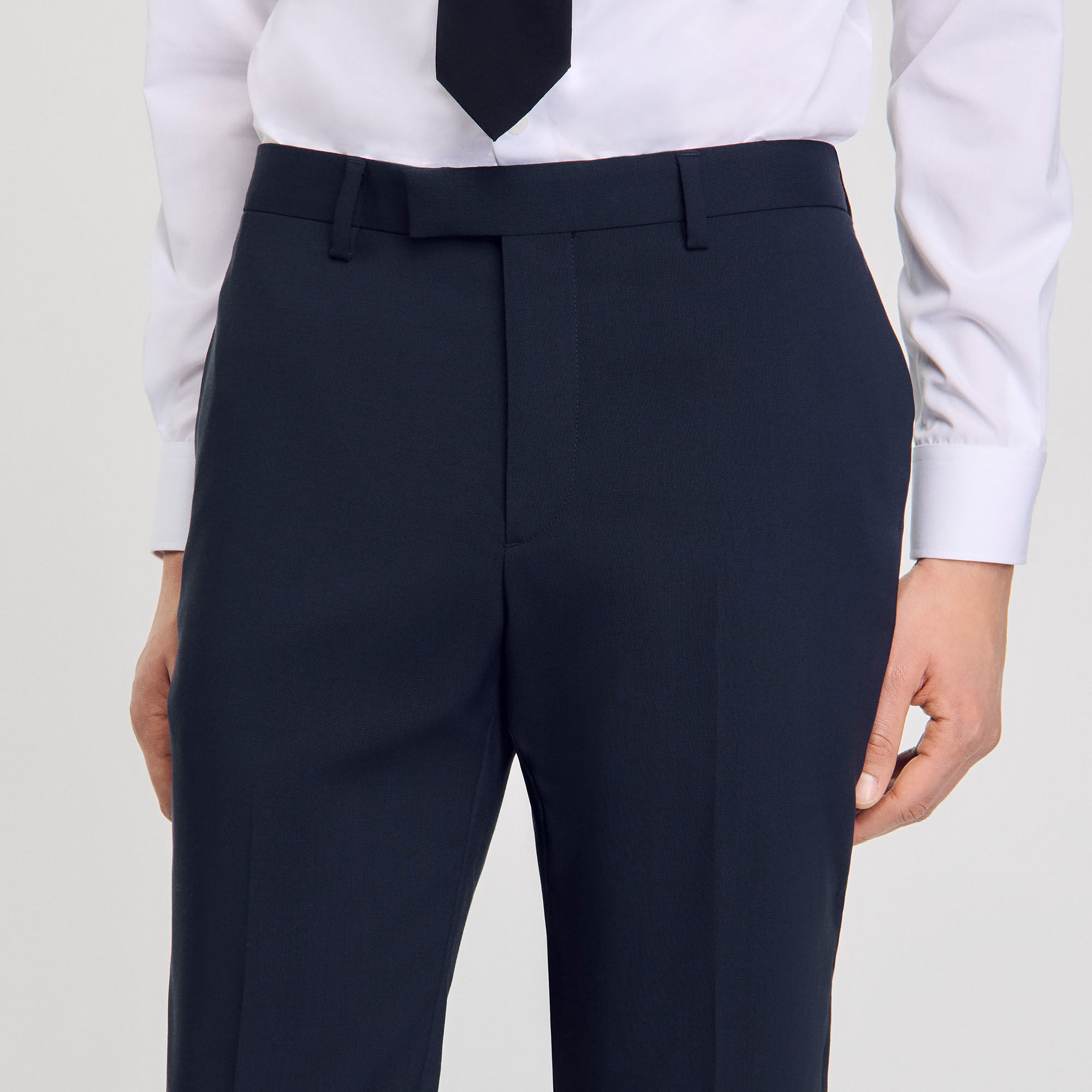 Wollen pantalon kostuum