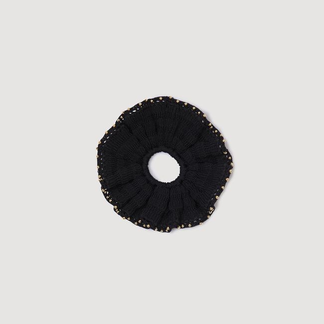 Scrunchie van gehaakte kralen