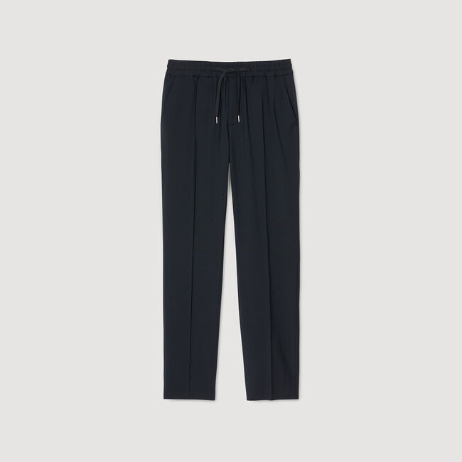 Rechte pantalon met elastiek