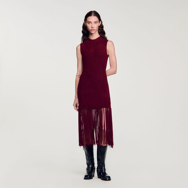 Jurk tricot velours