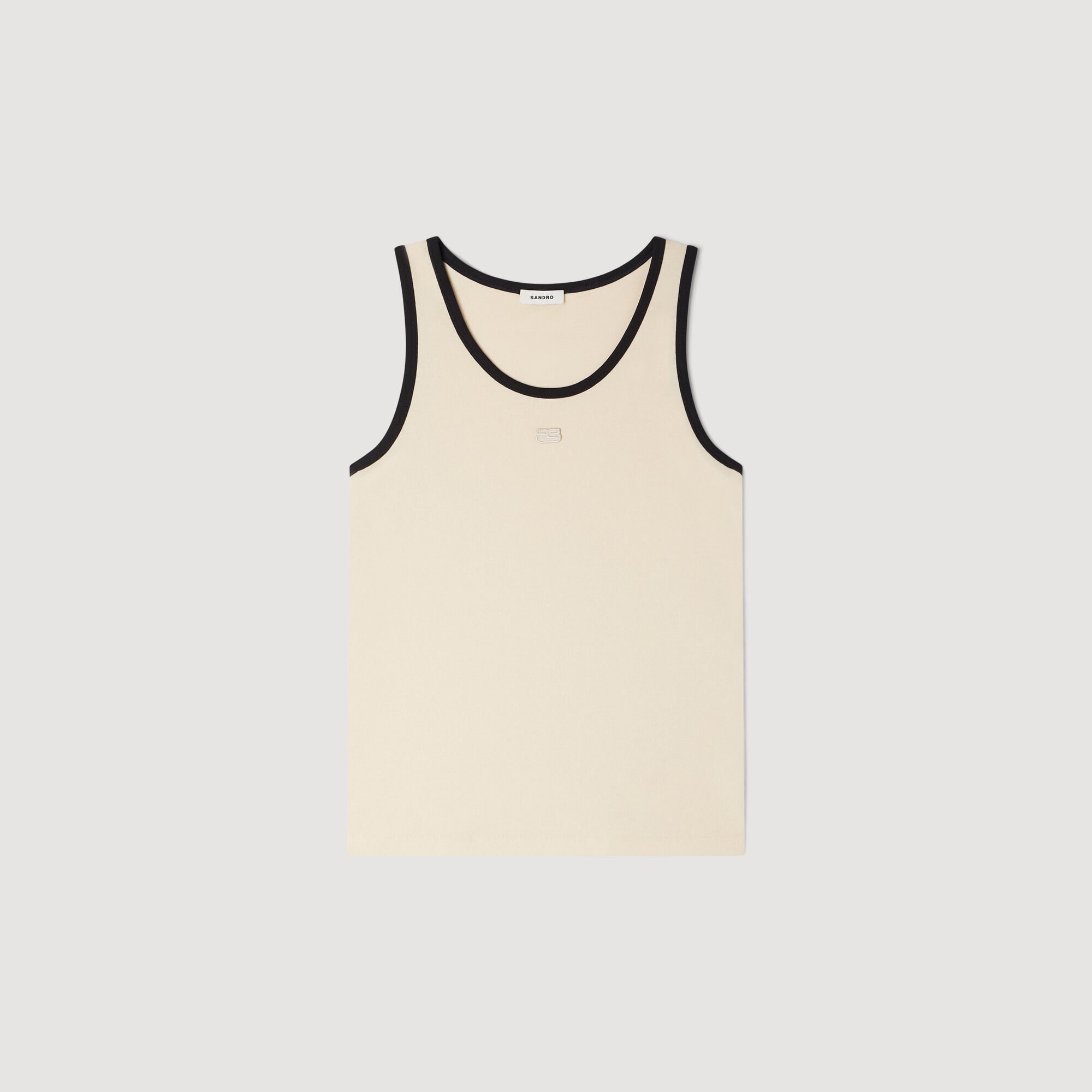 Katoenen spencer met patch