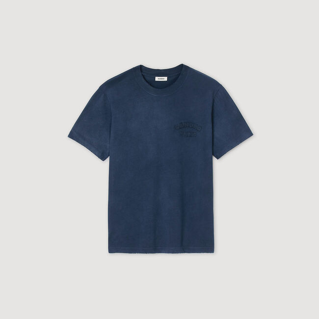 T-shirt met used effect