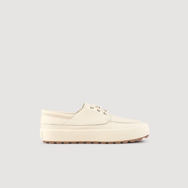 Bootschoenen leer