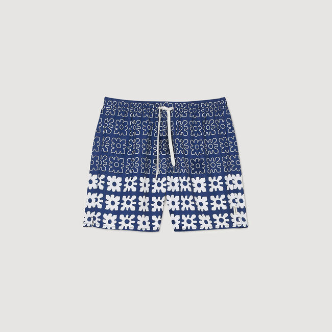 Zwemshort met bloemenprint