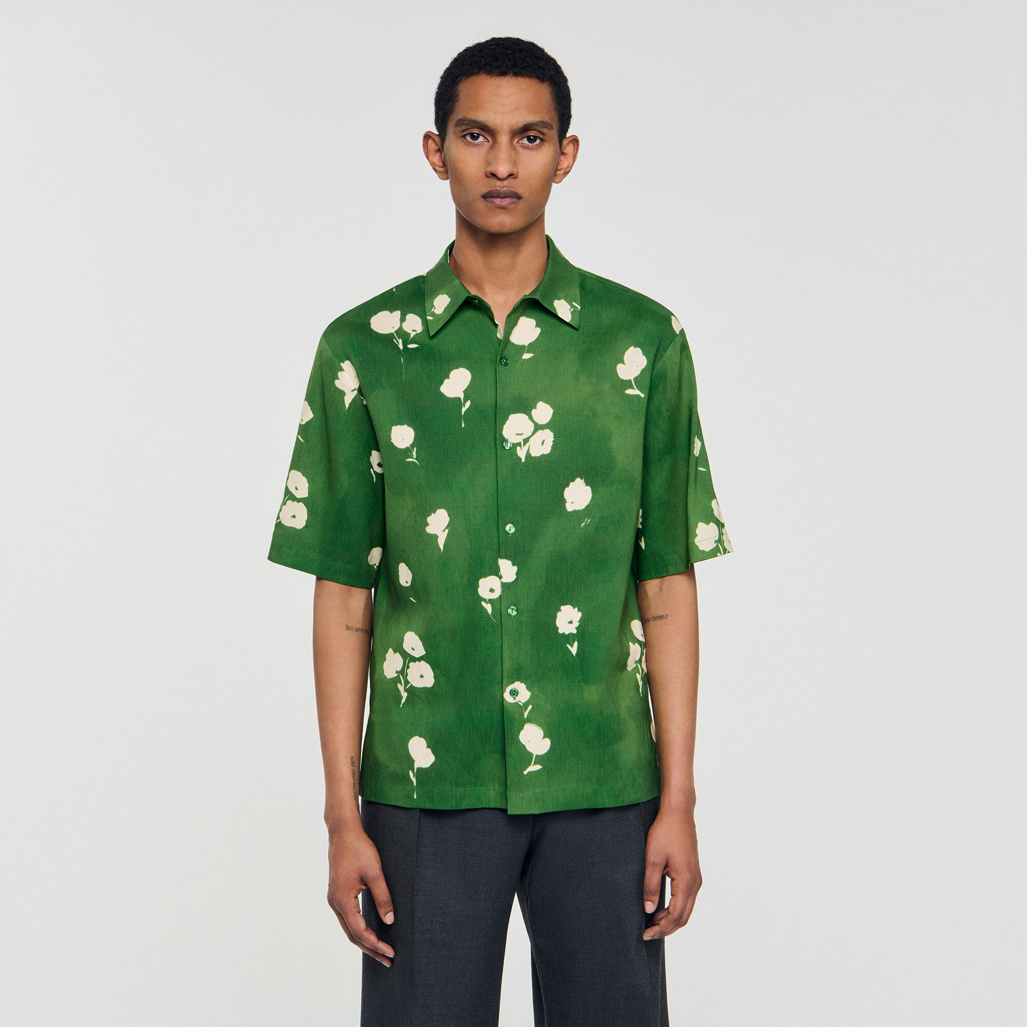 Overhemd met bloemenprint