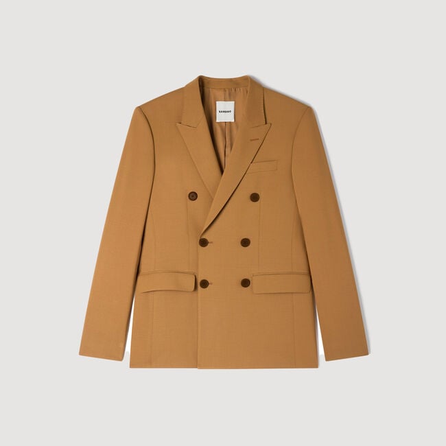 Wollen blazer double-breasted