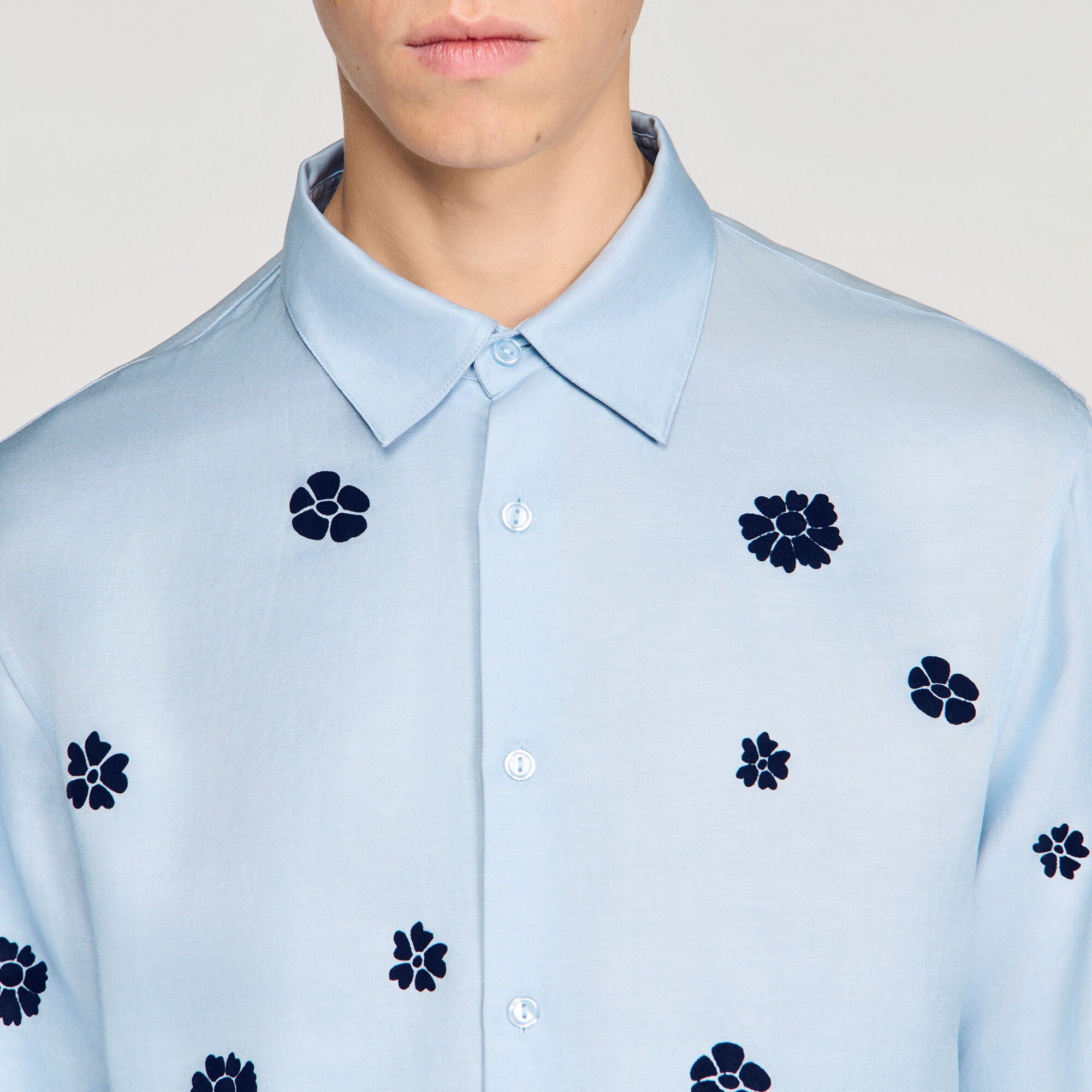 Soepel overhemd met bloemenprint