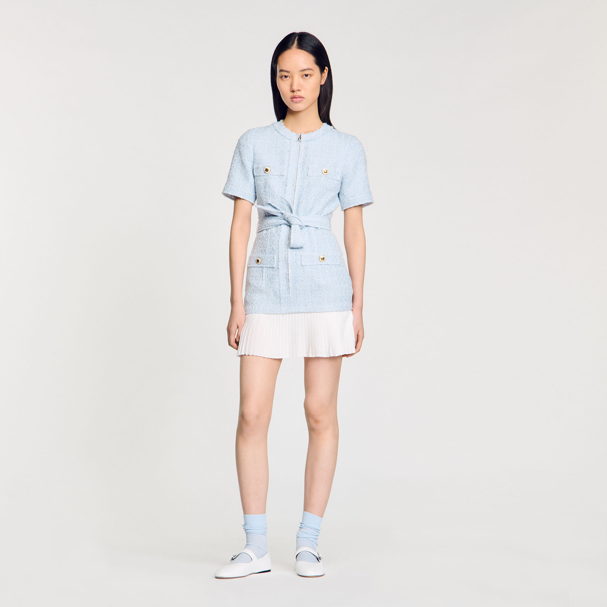 Korte tweed jurk