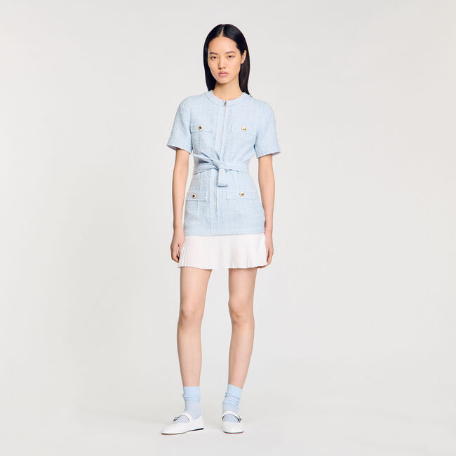 Korte tweed jurk