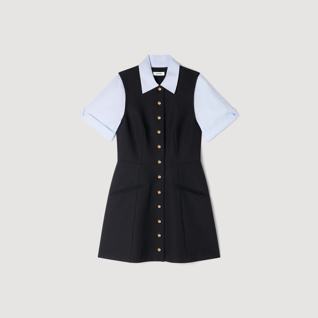 Korte jurk 2-in-1
