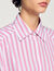 Overhemdblouse gestreept met stras
