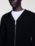 Zipped cardigan with hood