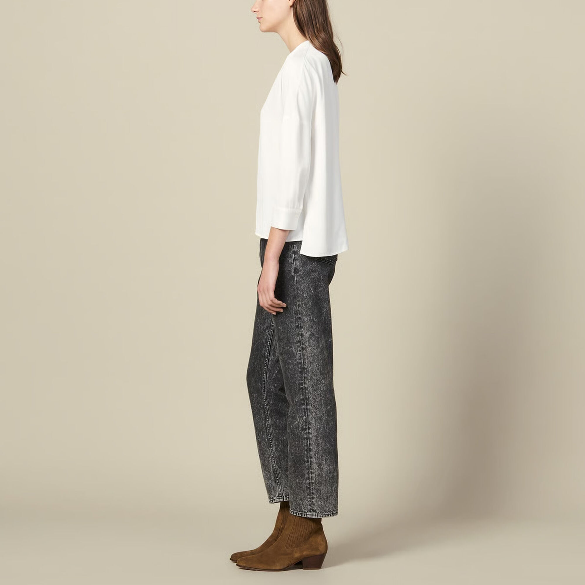 Overhemdblouse met knopen - Vrouw | Sandro