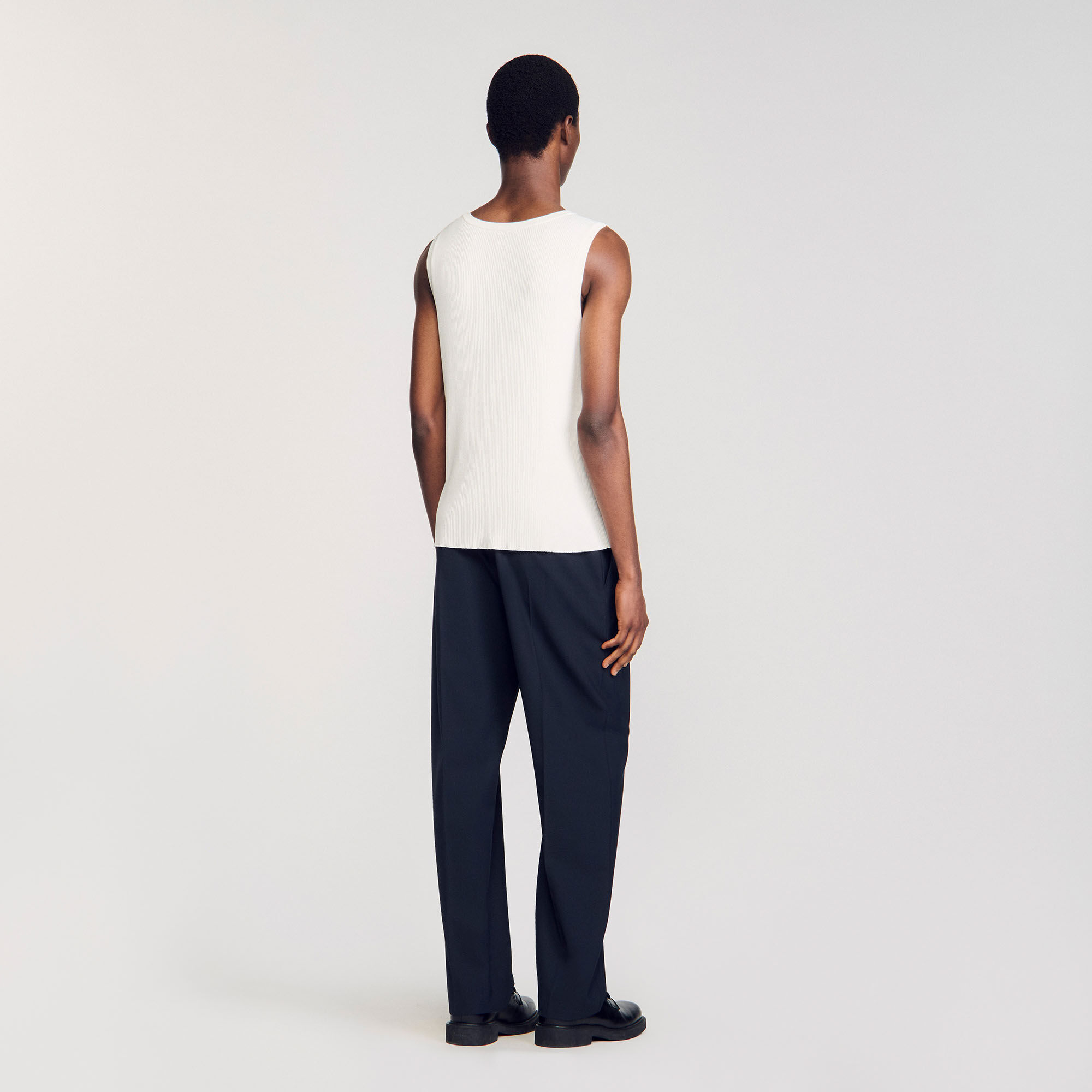 Tanktop ribgebreid