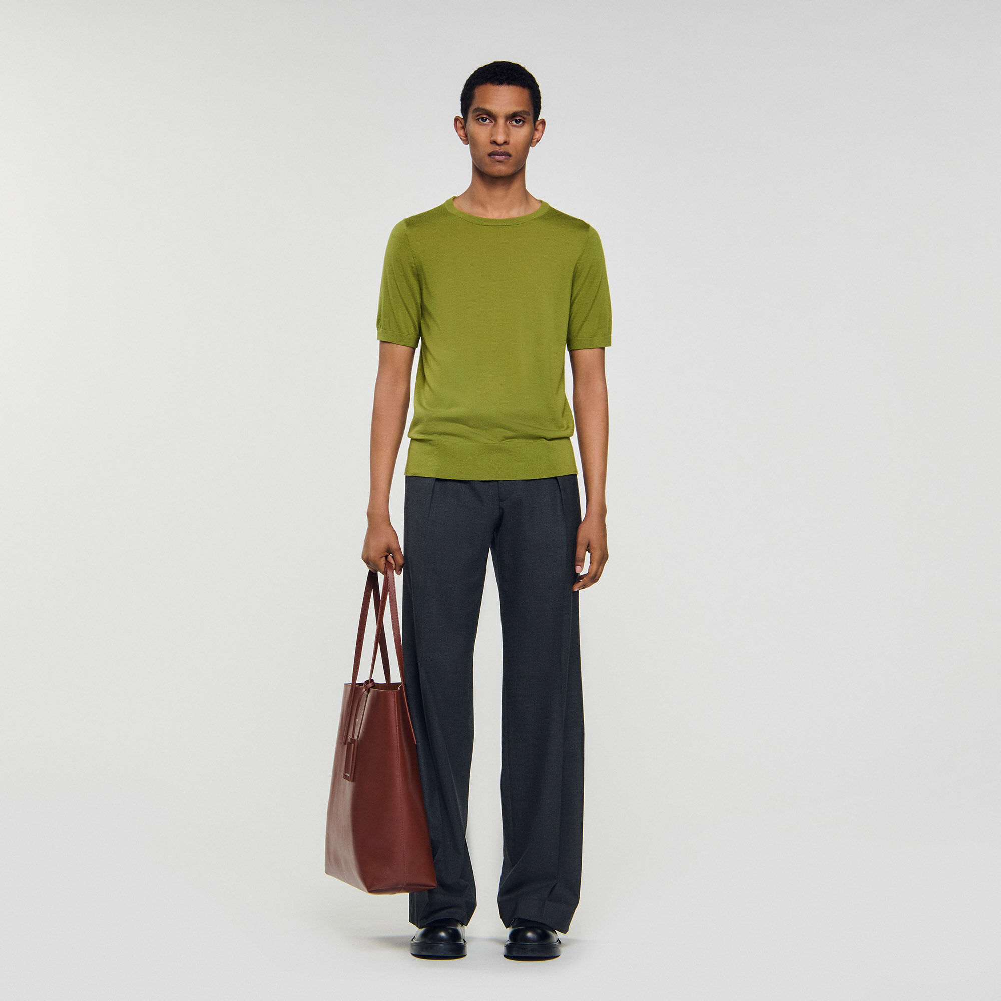 T-shirt van soepel breisel