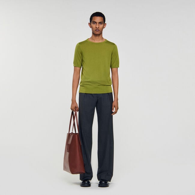 T-shirt van soepel breisel