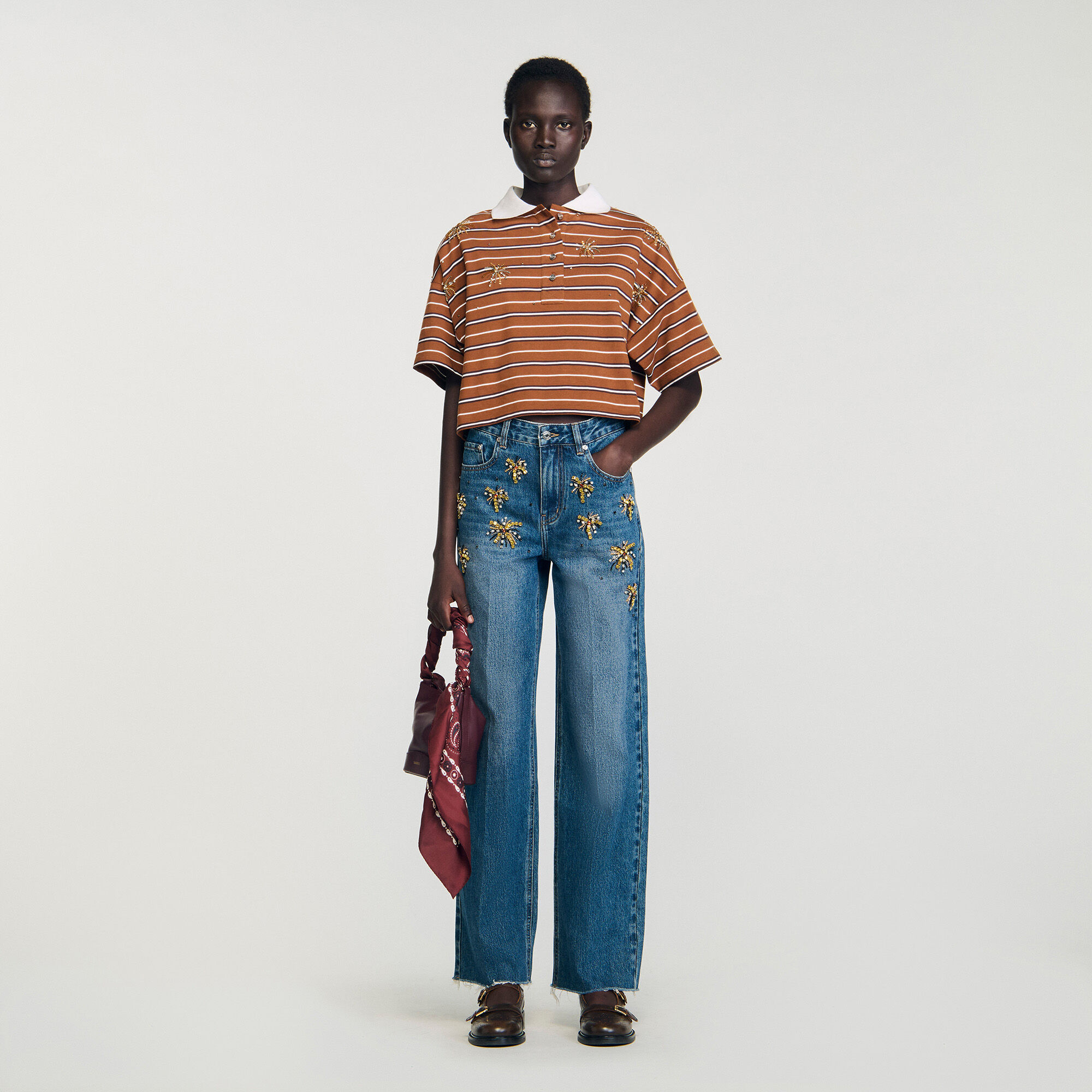 Jeans met stras