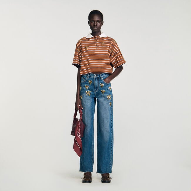 Jeans met stras
