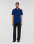 Poloshirt met leren logo