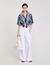 Overhemdblouse bandana print