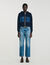 Sweatshirt gebreid en denim
