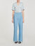 Wijdvallende pantalon van tweed