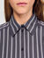 Oversized gestreepte blouse stras