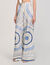 Pantalon wijd Spirales print