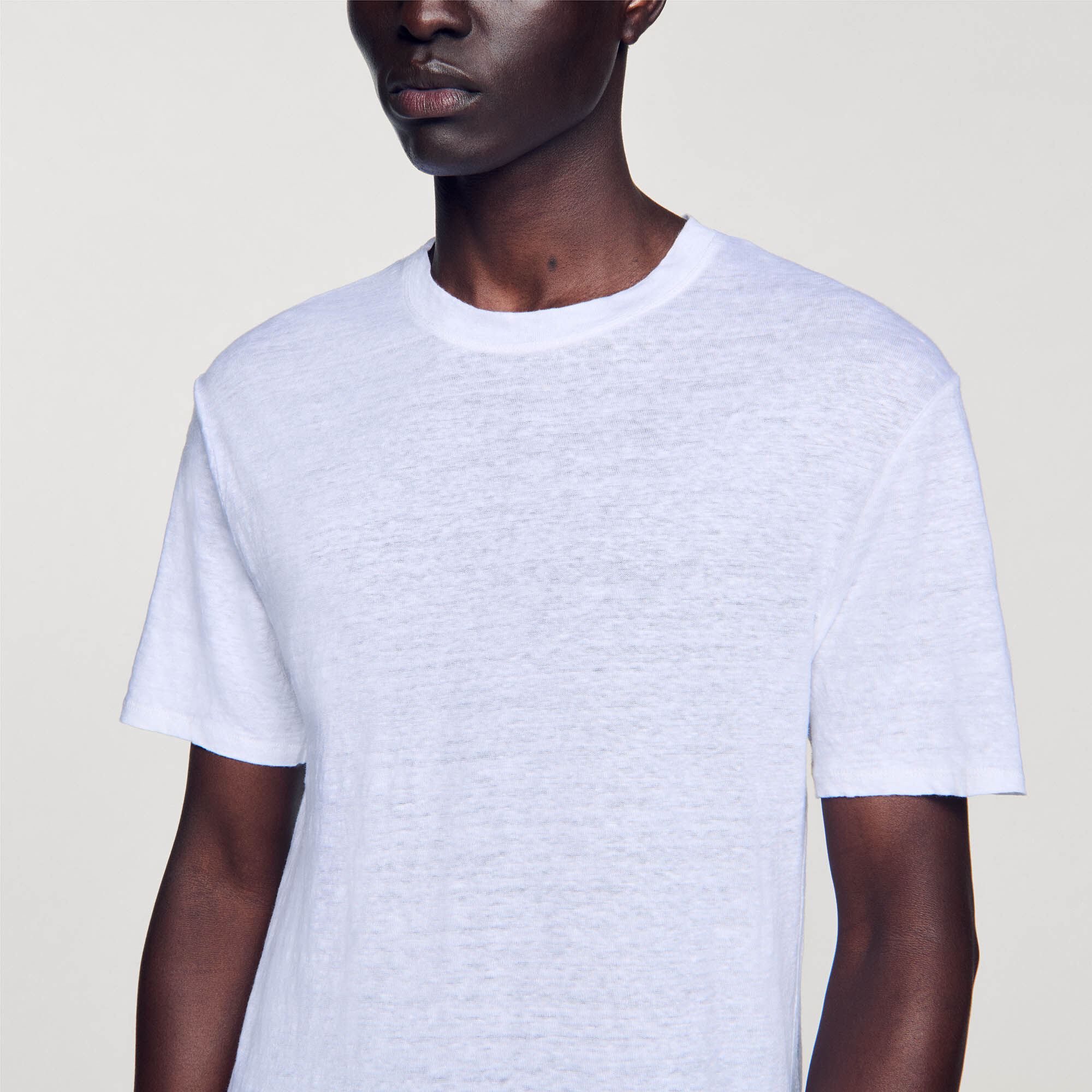 T-shirt van linnen