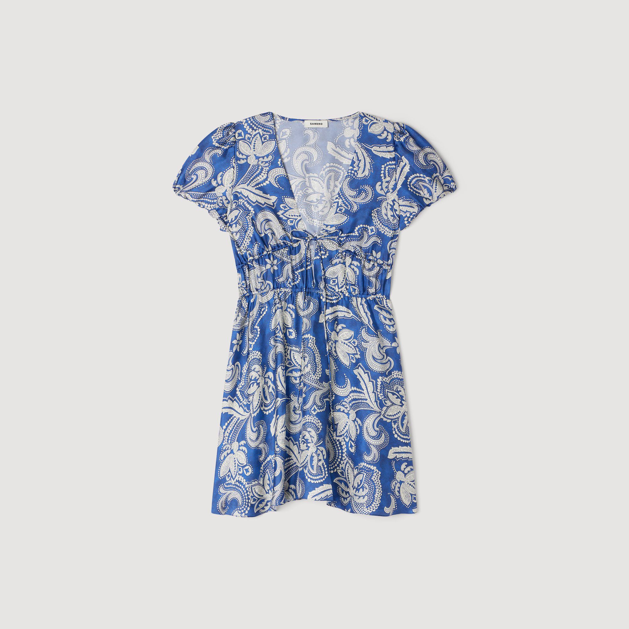 Korte jurk bloemenprint