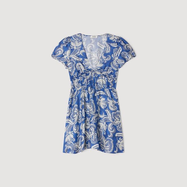 Korte jurk bloemenprint