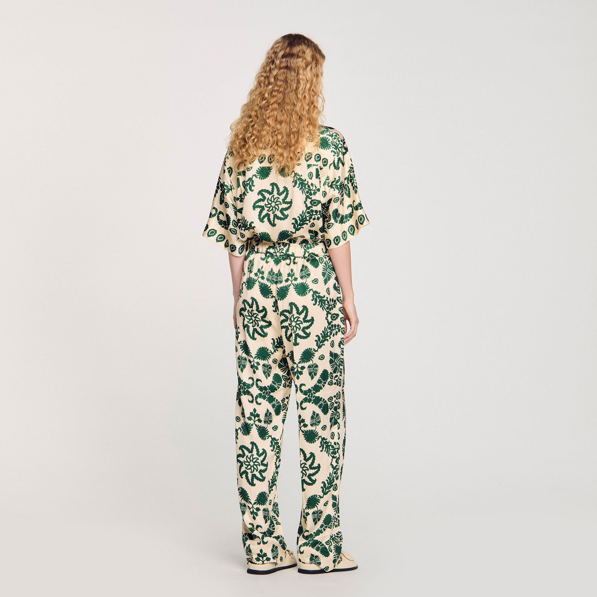 Pantalon met bloemenprint