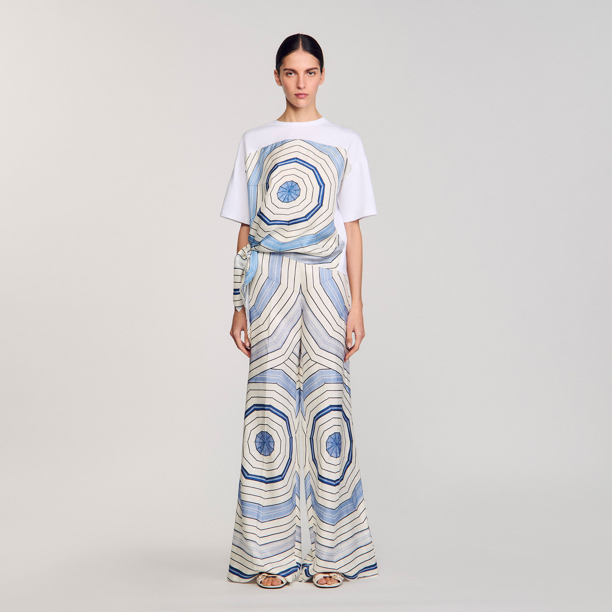 T-shirt met Spirales print