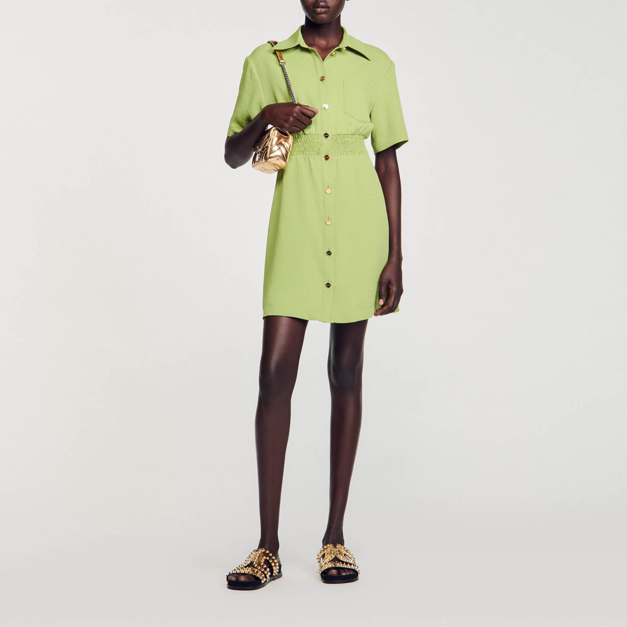 Sandro jurk groen new arrivals